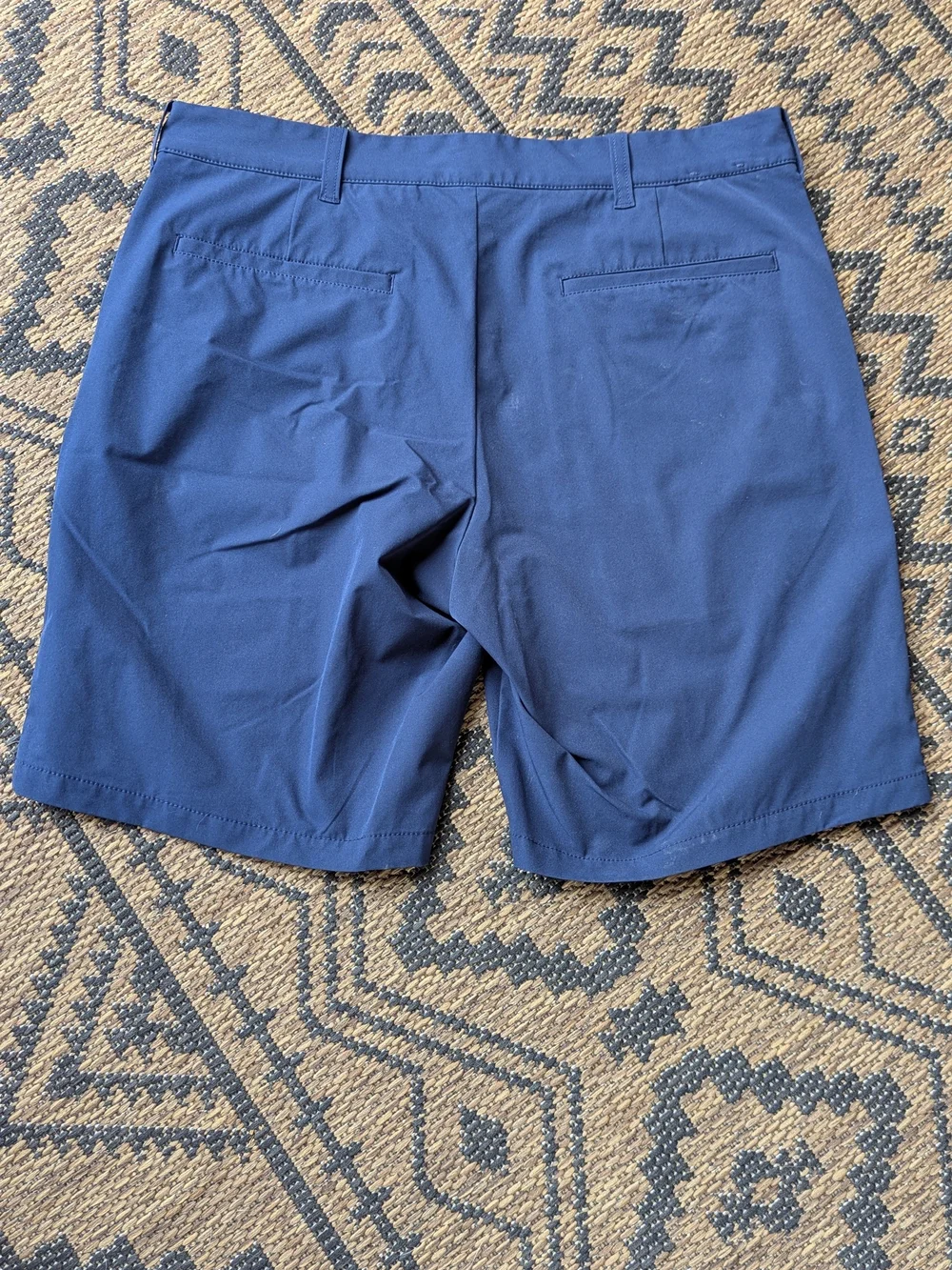 J. Crew Men’s Navy Flat-Front  Shorts Size 33